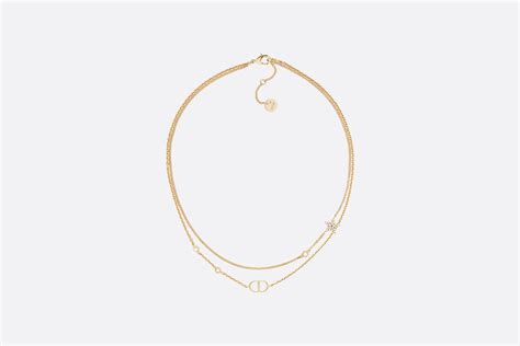 dior petit double necklace|petit cd necklace.